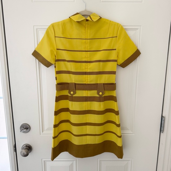 Vintage striped mod dress - Picture 2 of 3